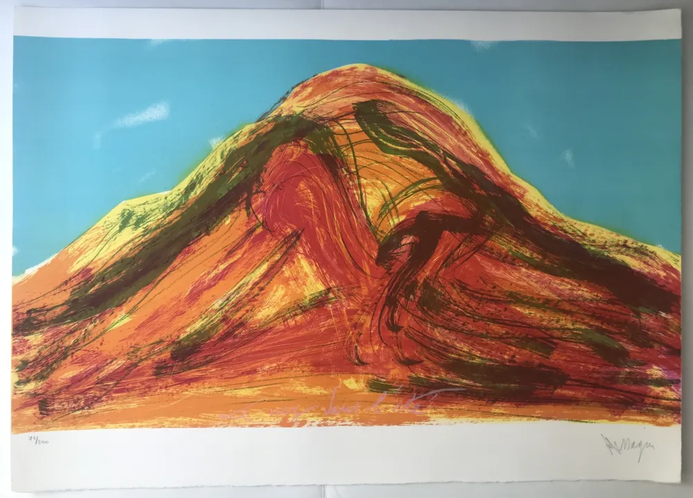 Lithografie Messagier - Le nez dans l'été