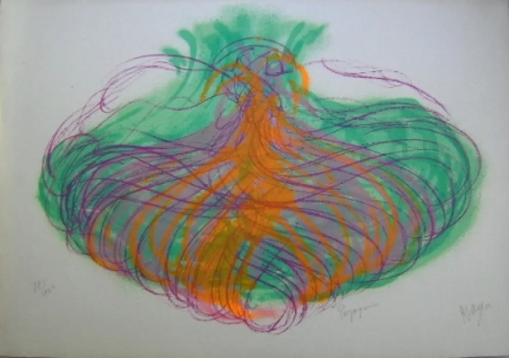 Lithografie Messagier - Paysageoines