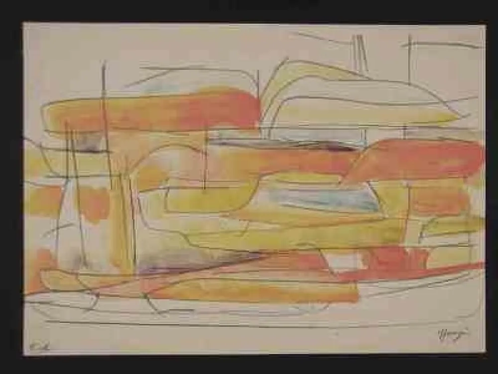 Lithografie Messagier - Sans titre