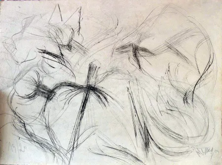 Lithografie Messagier - Sans titre