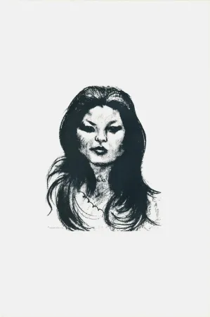 Lithografie Messina - Donna