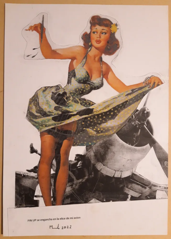 Geen Techniek Metras - PIN UP se engancha en la helice de mi avión