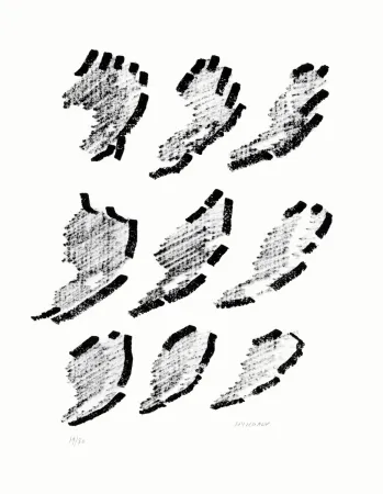 Lithografie Michaux - Par la voie des rythmes