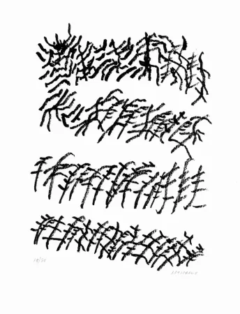 Lithografie Michaux - Par la voie des rythmes