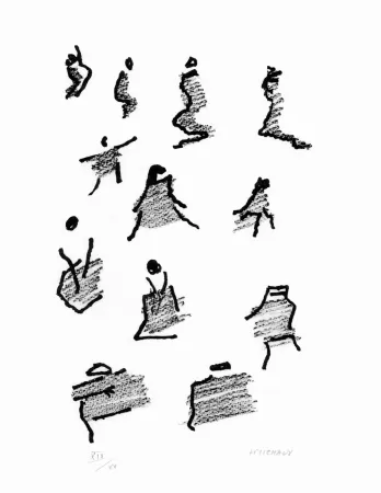 Lithografie Michaux - Par la voie des rythmes