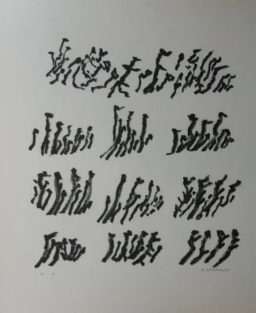 Lithografie Michaux - Par la voie des rythmes 154