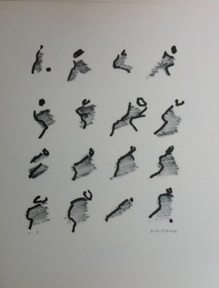 Lithografie Michaux - Par la voie des rythmes 159