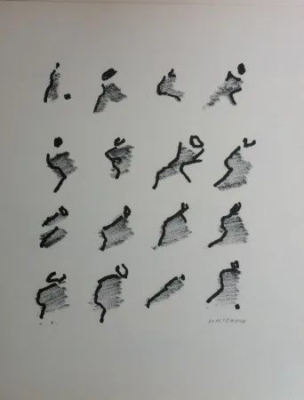 Lithografie Michaux - Par la voie des rythmes 159
