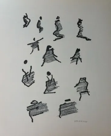 Lithografie Michaux - Par la voie des rythmes 165