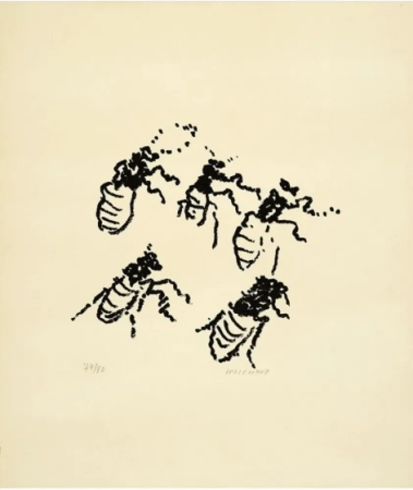 Lithografie Michaux - Par la voie des rythmes, planche X