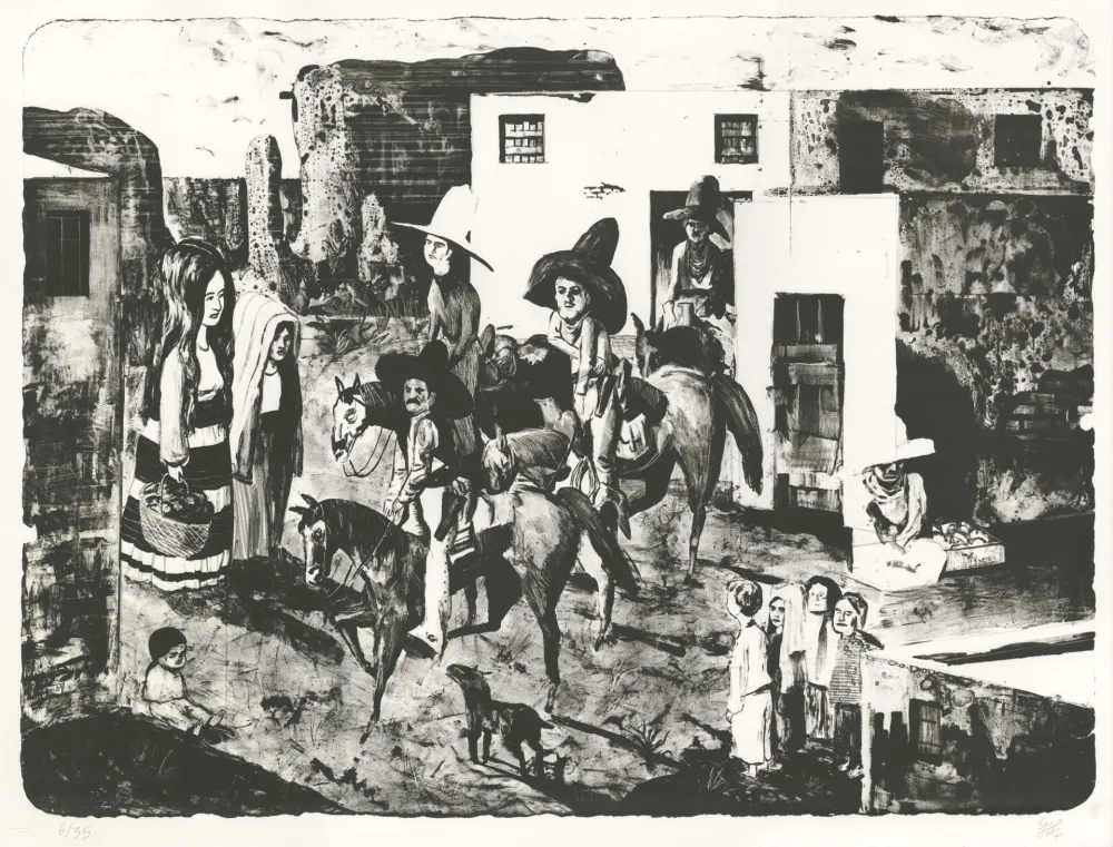 Lithografie Micol - Los Malvados