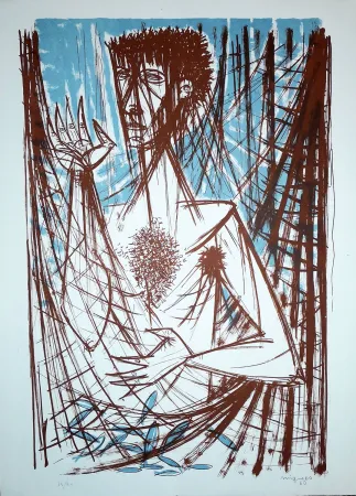 Lithografie Migneco - Figura