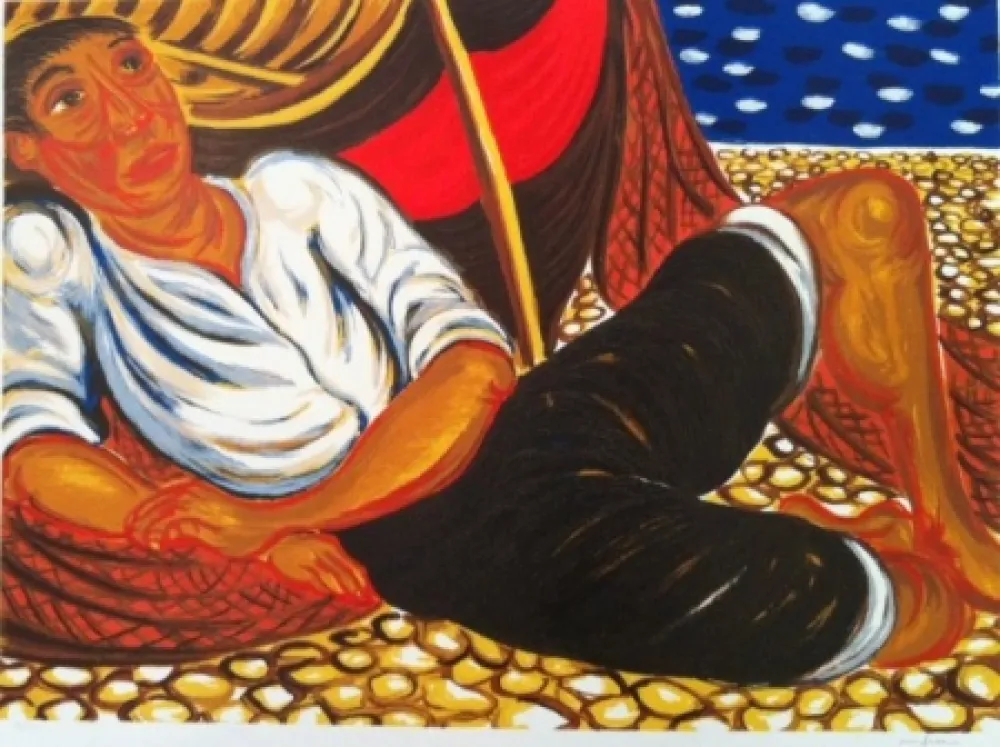 Zeefdruk Migneco - Senza titolo