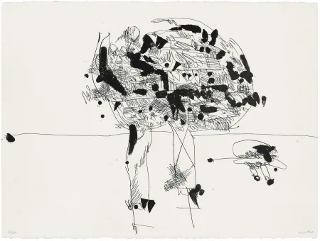 Aquatint Millares - Antropofauna