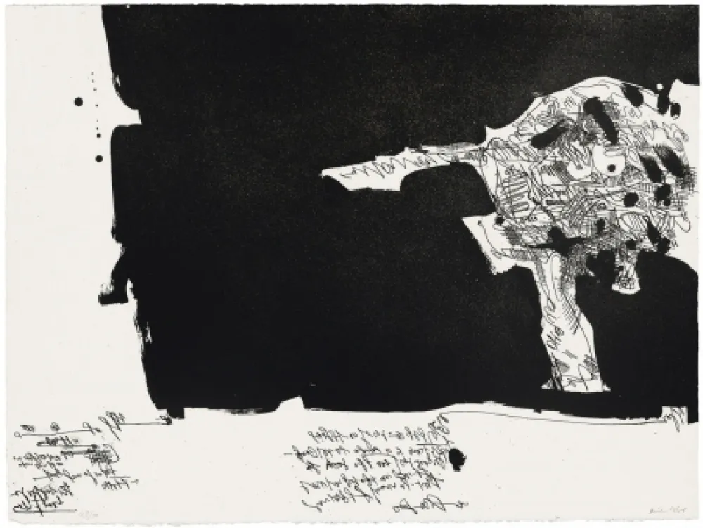 Aquatint Millares - Antropofauna