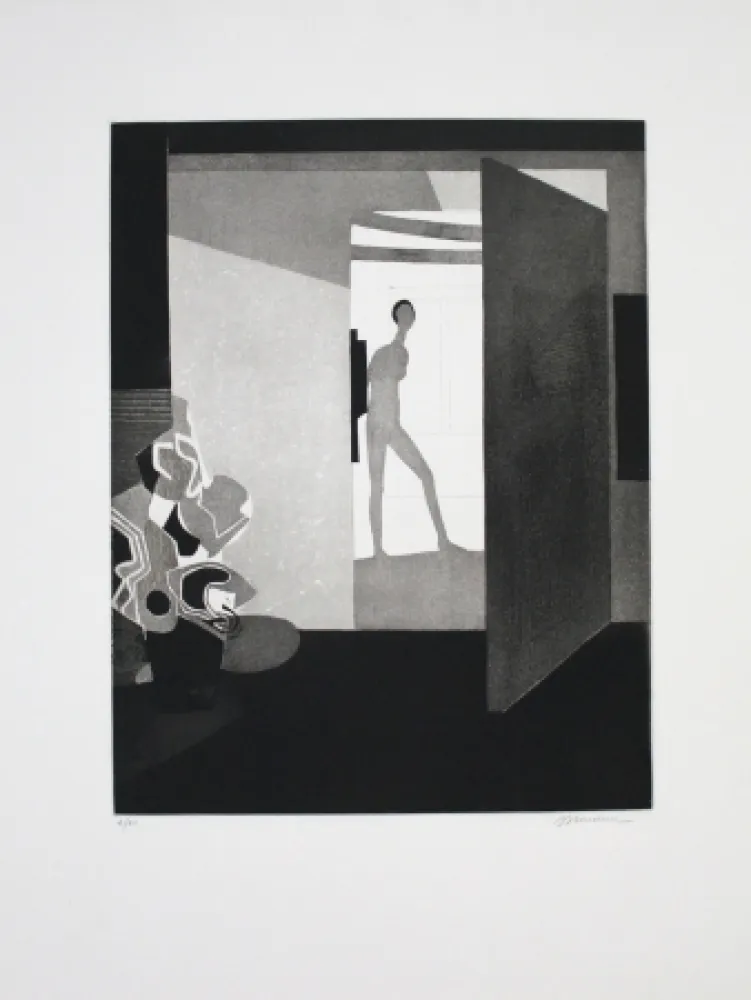 Ets En Aquatint Minaux - Contre jour