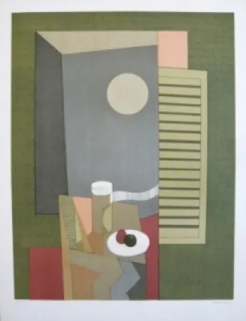 Lithografie Minaux - Linge