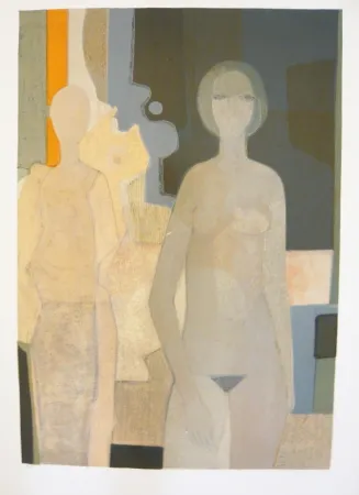 Lithografie Minaux - Nu