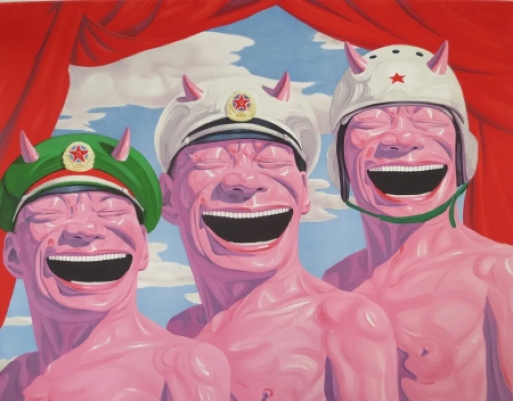 Lithografie Minjun - Sans titre