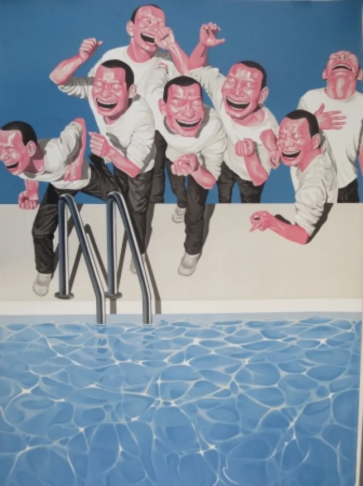 Lithografie Minjun - Sans titre