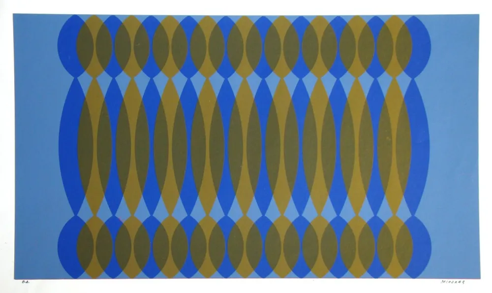 Zeefdruk Miodrag - Composition Kinetic