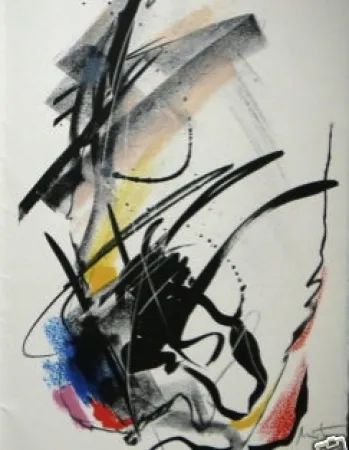 Lithografie Miotte - Abstrait
