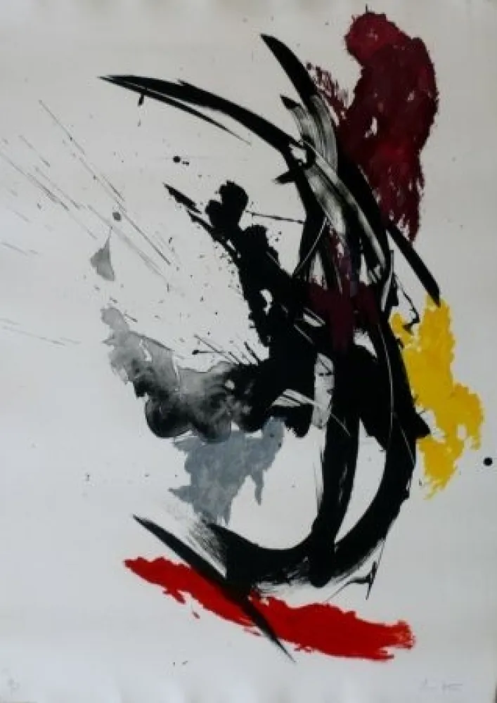 Lithografie Miotte - Composition