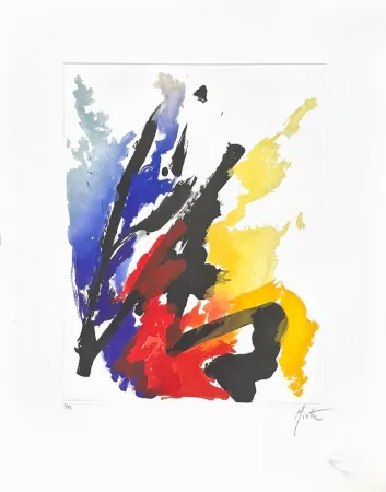 Aquatint Miotte -  FLAMBOYANCE