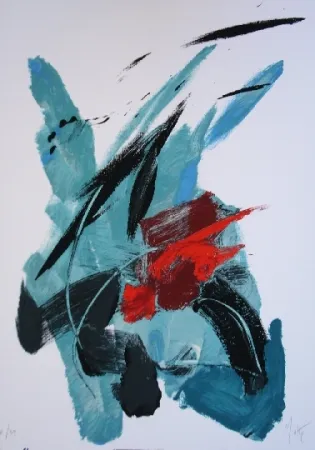 Lithografie Miotte - Pour Garcia Lorca