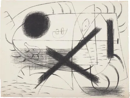 Lithografie Miró - 1 (First Lithographic piece ever known)