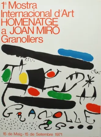 Lithografie Miró - 1ª Mostra Internacional d'Art Homenatge a Joan Miró Granollers