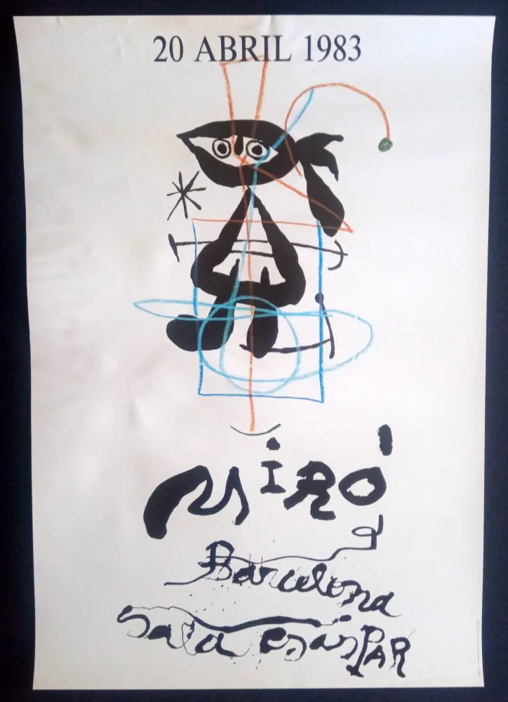 Poster Miró - 20 Abril 1983 Sala Gaspar