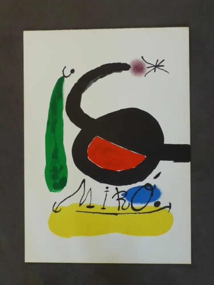 Lithografie Miró - Affiche avant la lettre pour DLM 164/165