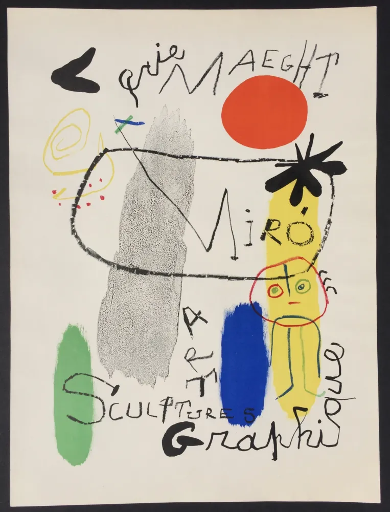 Lithografie Miró - Affiche d’Exposition Galerie Maeght
