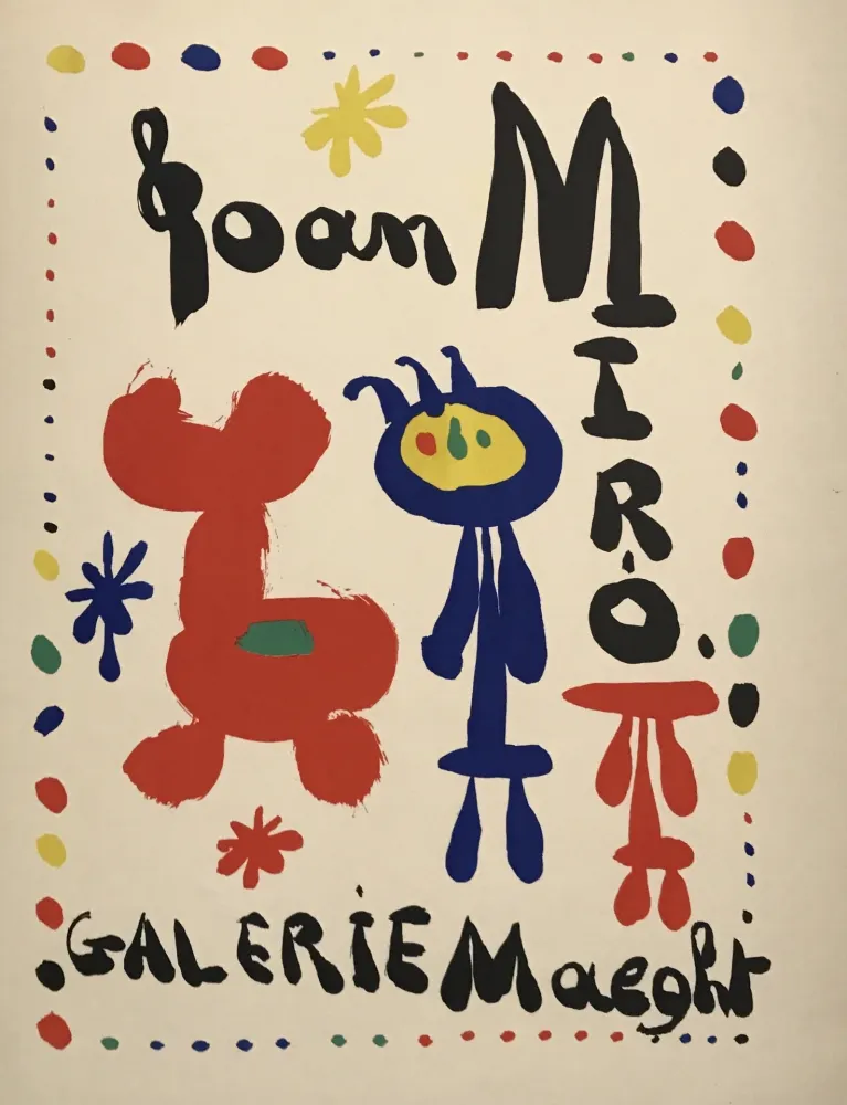 Lithografie Miró - Affiche Exposition (Galerie Maeght)