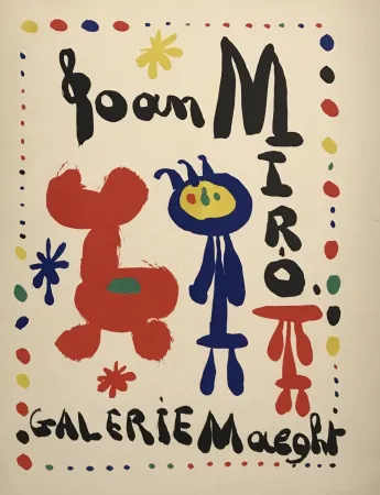 Lithografie Miró - Affiche Exposition (Galerie Maeght)