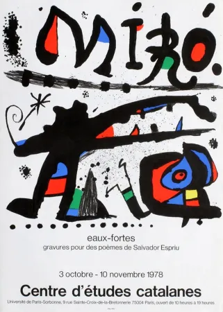 Poster Miró - Affiche originale 