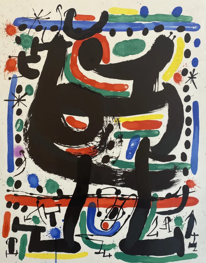 Lithografie Miró - Affiche pour Mourlot