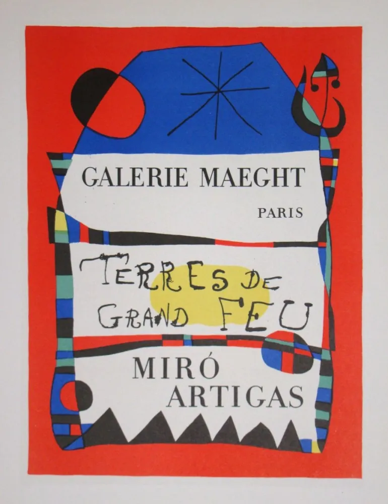 Lithografie Miró (After) - Terres de Grand Feu