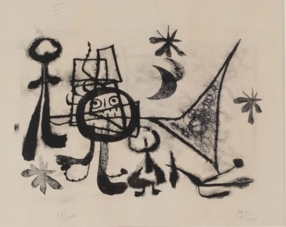 Lithografie Miró - Album 13, Plate VI