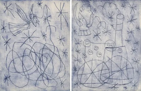 Geïllustreerd Boek Miró - André Frénaud : NOËL AU CHEMIN DE FER. [ALÈS, PAB, 1959].