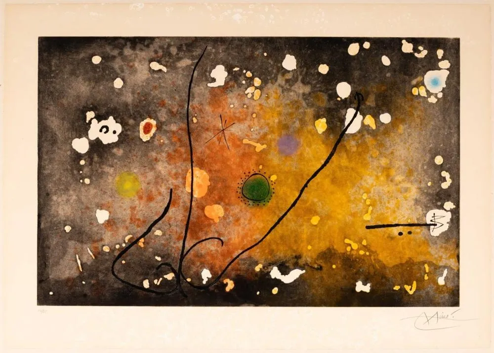 Aquatint Miró - Archipel Sauvage III