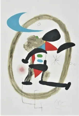 Lithografie Miró - Arlequin Circonscrit