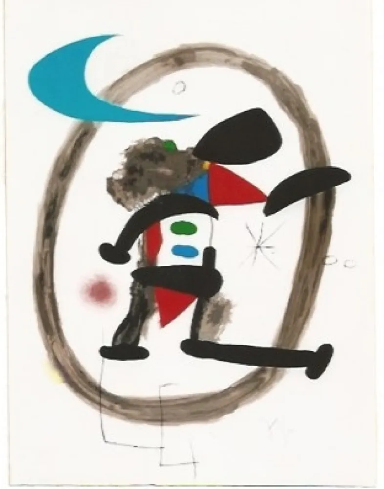 Lithografie Miró - Arlequin Circonscrit