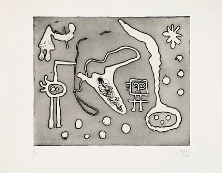 Ets En Aquatint Miró - Aus 