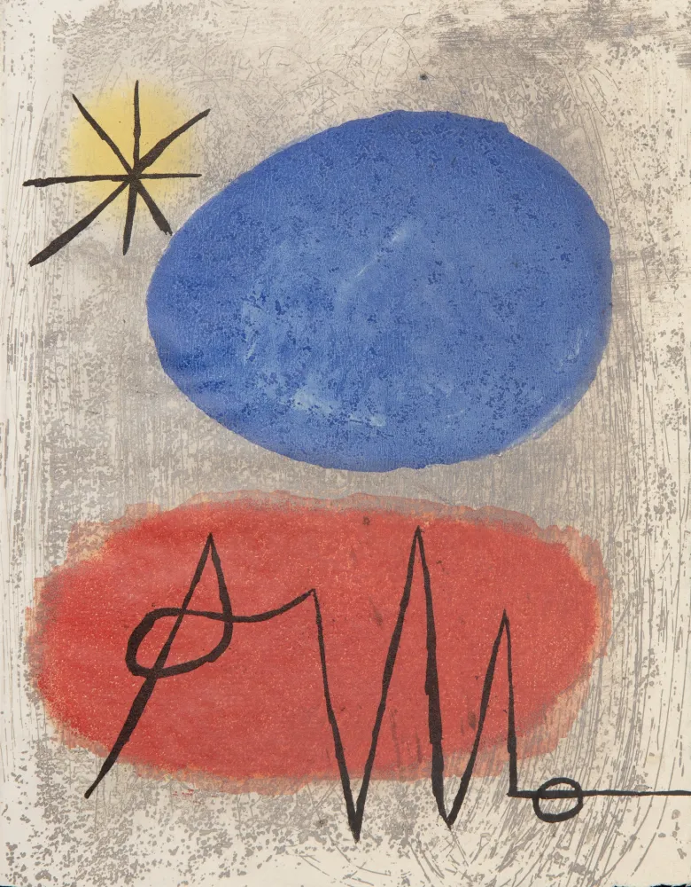 Ets En Aquatint Miró - Bagatelles Vegetales