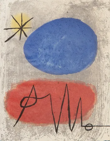 Ets En Aquatint Miró - Bagatelles Vegetales