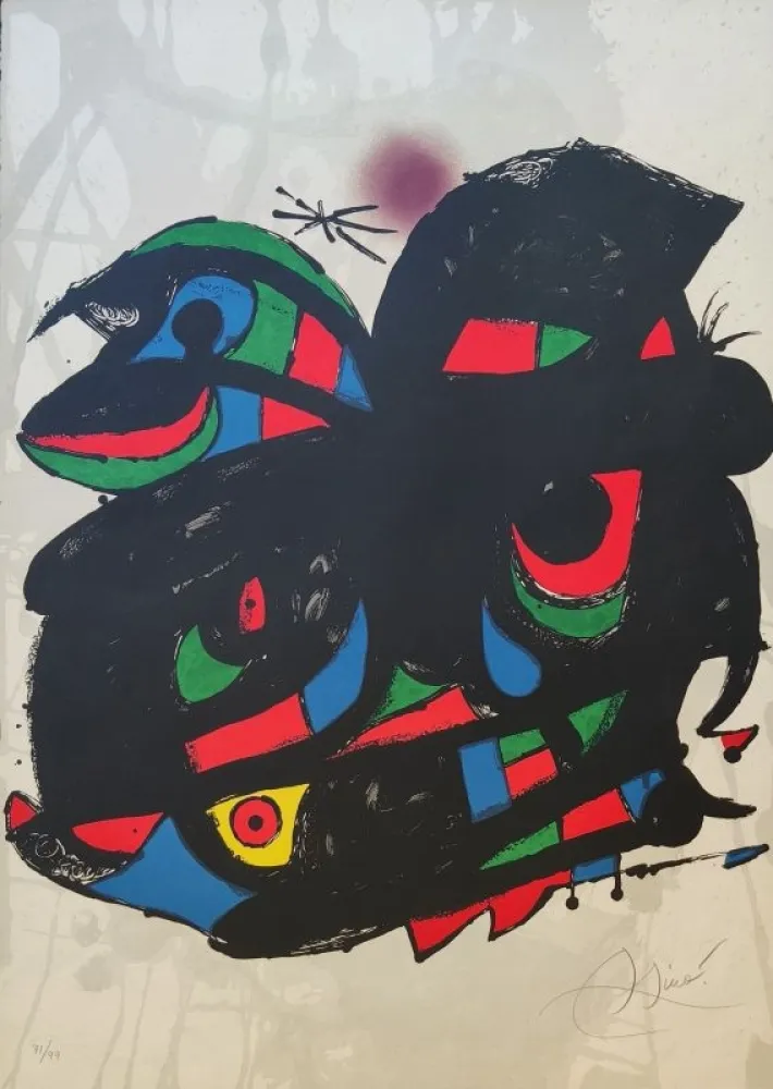 Lithografie Miró - Barcelona 
