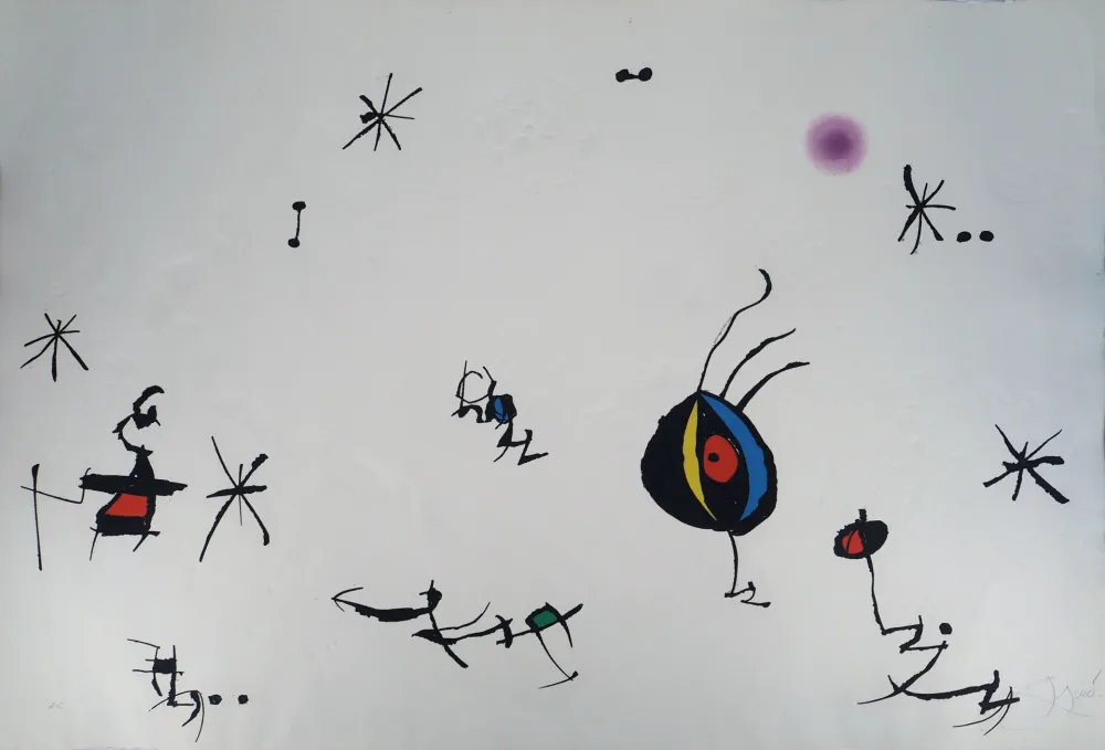 Gravure Miró - Barcelona Suite n°10