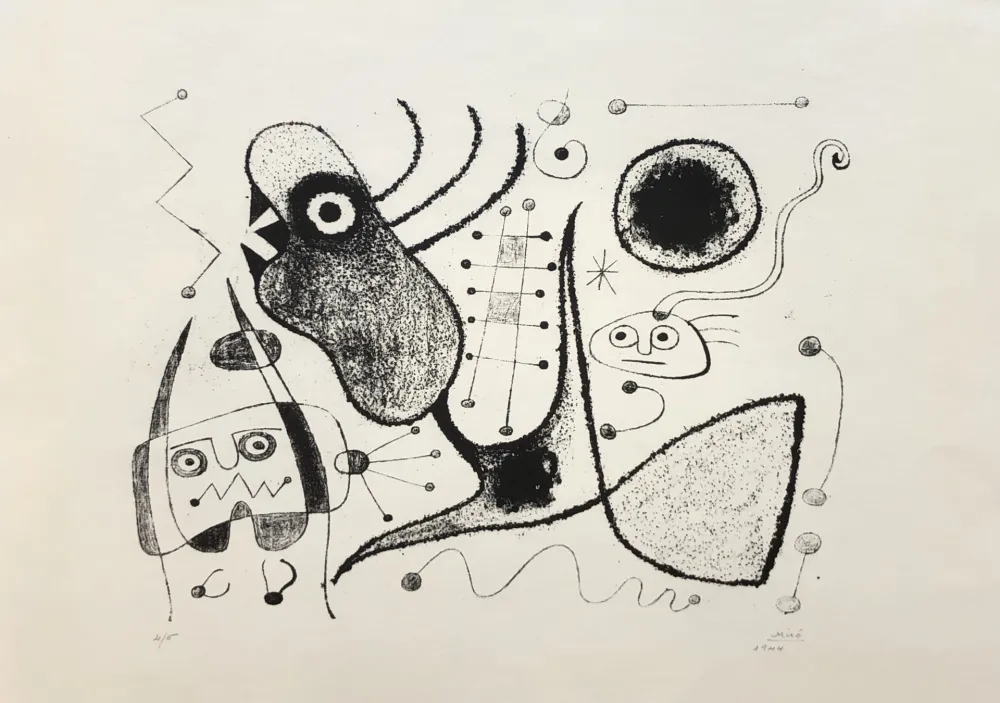 Lithografie Miró - Barcelone XXXXIX (M. 54)